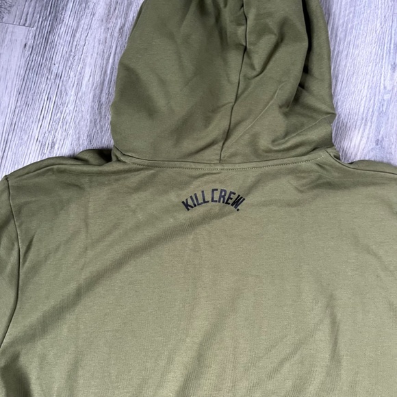 Kill Crew Fighters Club Hoodie Hooded Sweatshirt Men’s Sz large Green Active - Picture 8 of 9
